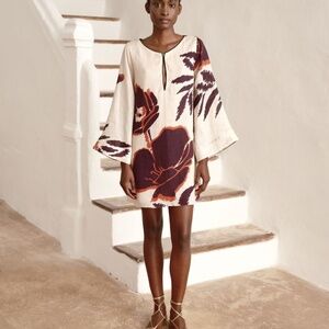 NWT Juan de Dios Nazare Linen Mini Tunic Dressecru XS